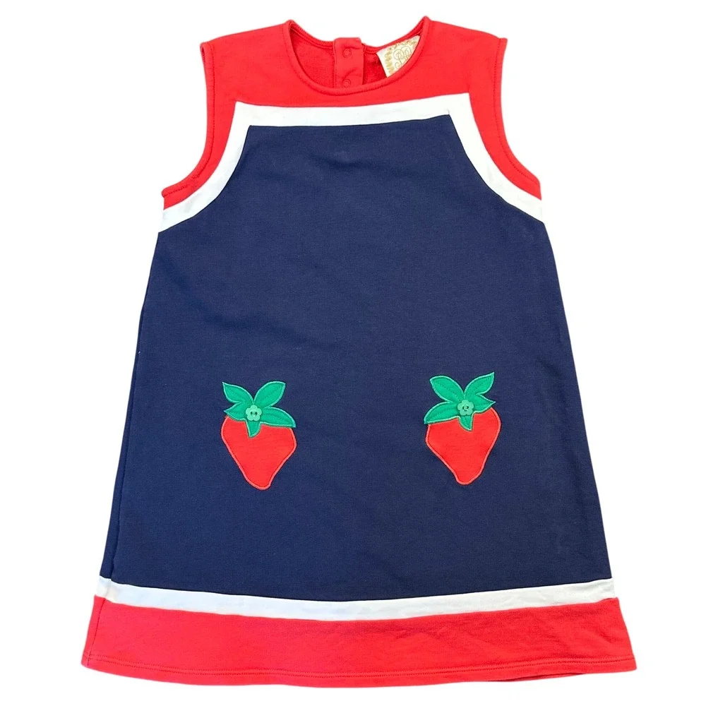 TBBC The Beaufort Bonnet Company Ramsey Retro Jumper in Strawberries Size 6